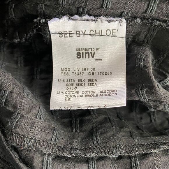 SEE BY CHLOÉ Square Neckline Knee-Length Dres - Picture 4 of 12